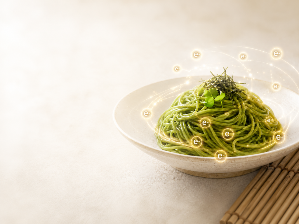 DeNSIA加工を活用した茶そば